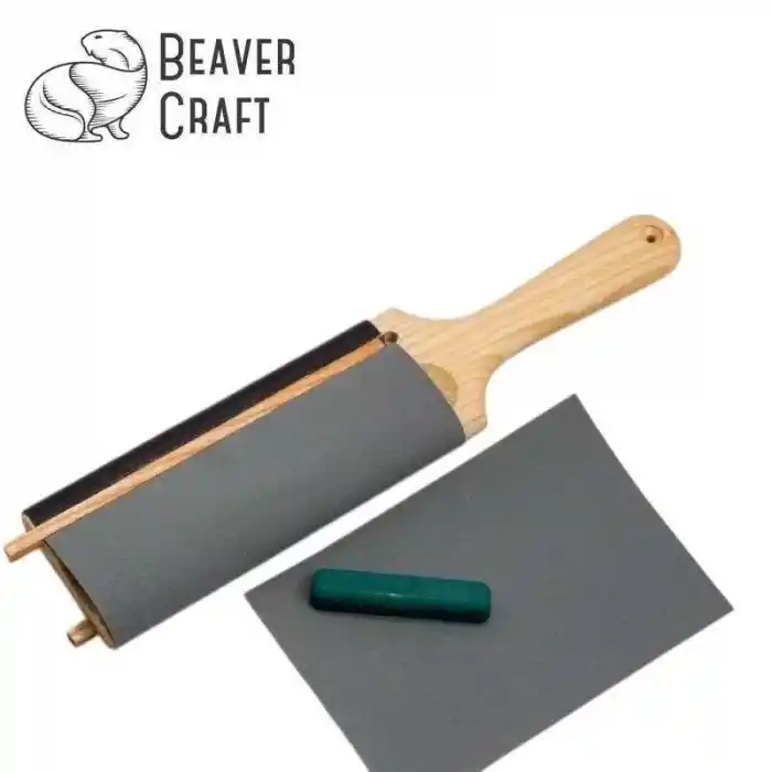 BeaverCraft LS5P1 Kanca Bıçaklar ve Bükülmüş Iskarpelalar için Bileme ve Kılağı Alma Kılavuzu Seti 4 Parça