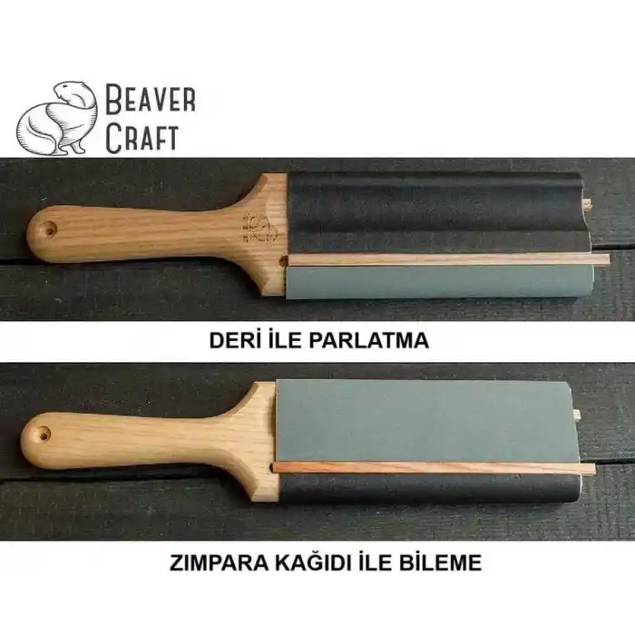 BeaverCraft LS5P1 Kanca Bıçaklar ve Bükülmüş Iskarpelalar için Bileme ve Kılağı Alma Kılavuzu Seti 4 Parça