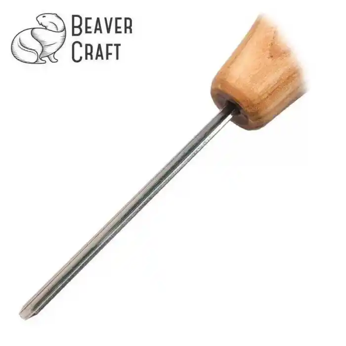 BeaverCraft P12/02 Avuç İçi Derin Oluklu Ahşap Oyma Iskarpelası 2mm