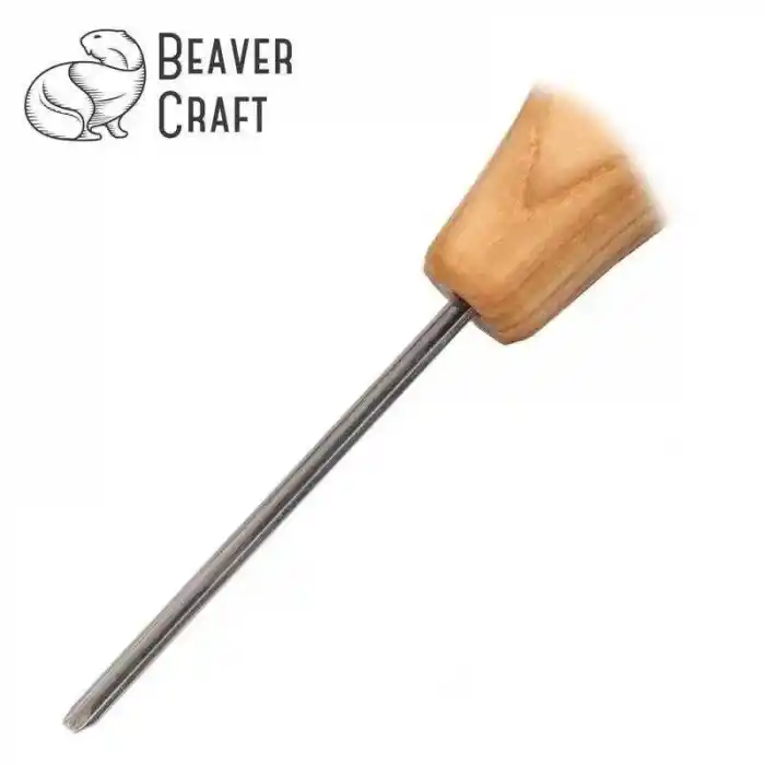 BeaverCraft P12/02 Avuç İçi Derin Oluklu Ahşap Oyma Iskarpelası 2mm