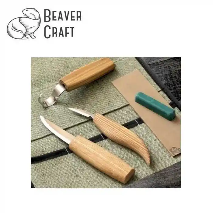 BeaverCraft S13 Ahşap Kuksa Kaşık Oyma Bıçağı Seti 6 Parça
