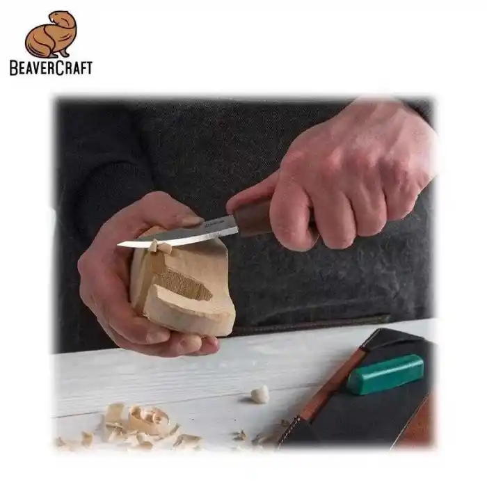 BeaverCraft S14X Premium Ceviz Saplı Ahşap Kaşık Oyma Seti 6 Parça