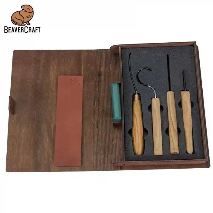 BeaverCraft S43 Profesyonel Kaşık ve Kuksa Oyma Seti 7 Parça