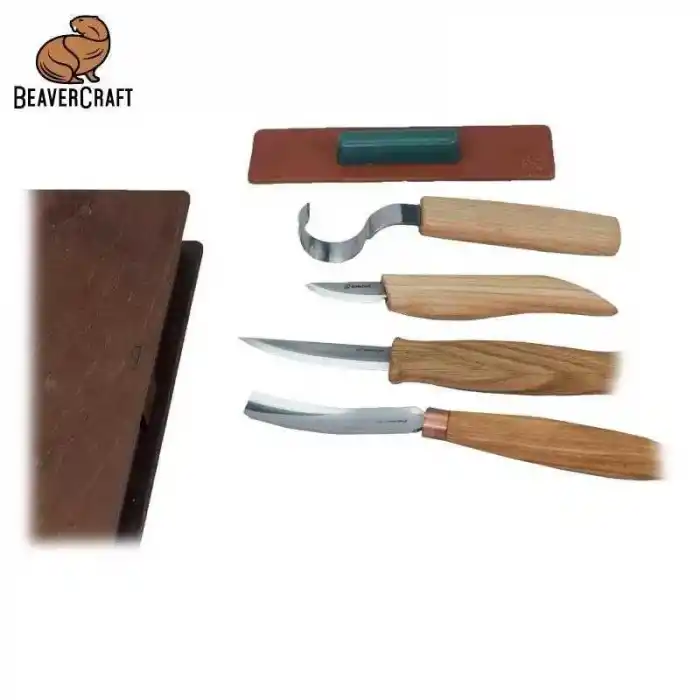 BeaverCraft S43 Profesyonel Kaşık ve Kuksa Oyma Seti 7 Parça