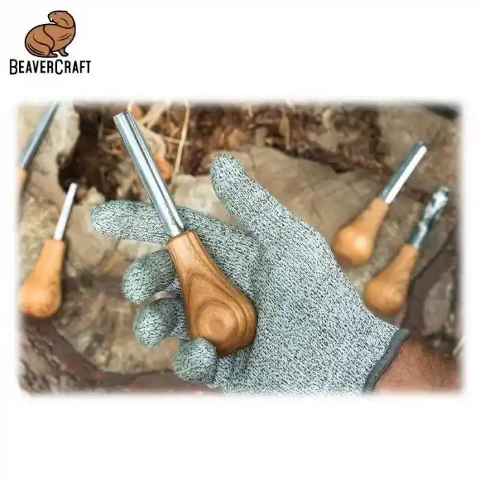 BeaverCraft SC05 Avuç İçi Ahşap Oyma Iskarpela Seti 6 Parça