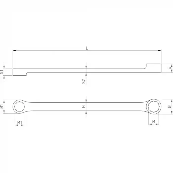 Beta 000880021 Uzun Boy Düz Yıldız Anahtar 88 21x23