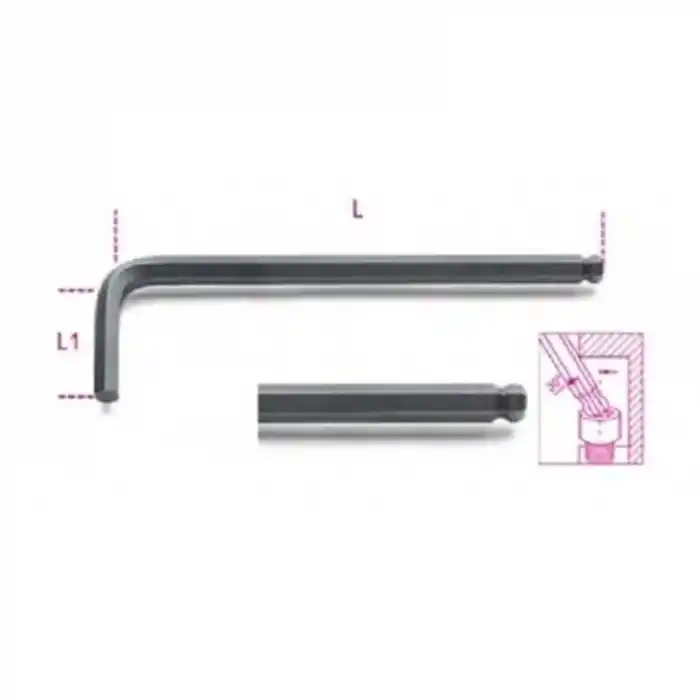 Beta 000960991 96BP/AS 5/32 Topuz Başlı Alyan Anahtar