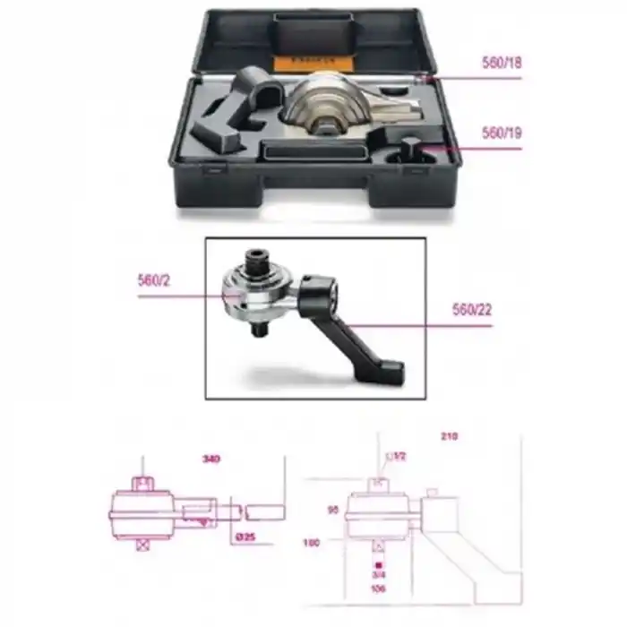 Beta 005600020 560/C2 2 Parça Tork Arttırıcı Takımı