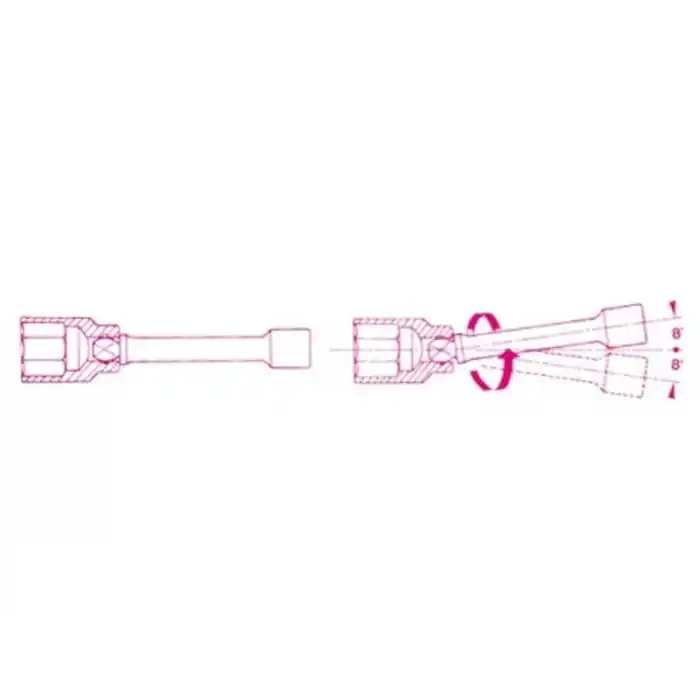 Beta 009200835 920AN/250 250mm Açılı Uzatma Lokması