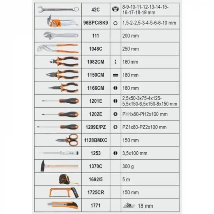 Beta 020560110 2056T/E 163 Parçalı Tekerlekli Takım Çantası
