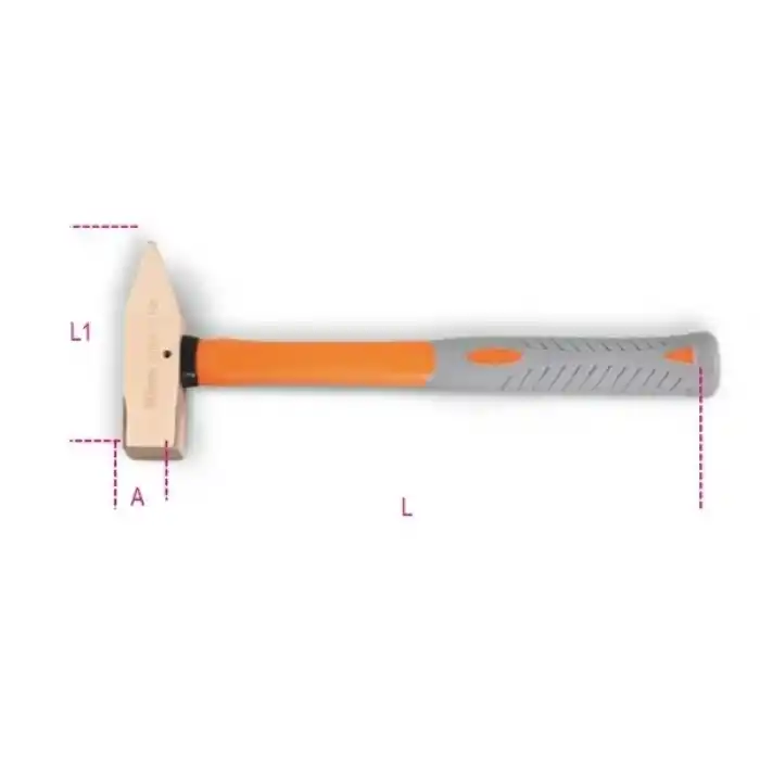 Beta 1370BA/PL 1000 Fiber Saplı Kıvılcım Çıkarmayan Çekiç 1000 Gr 013700820