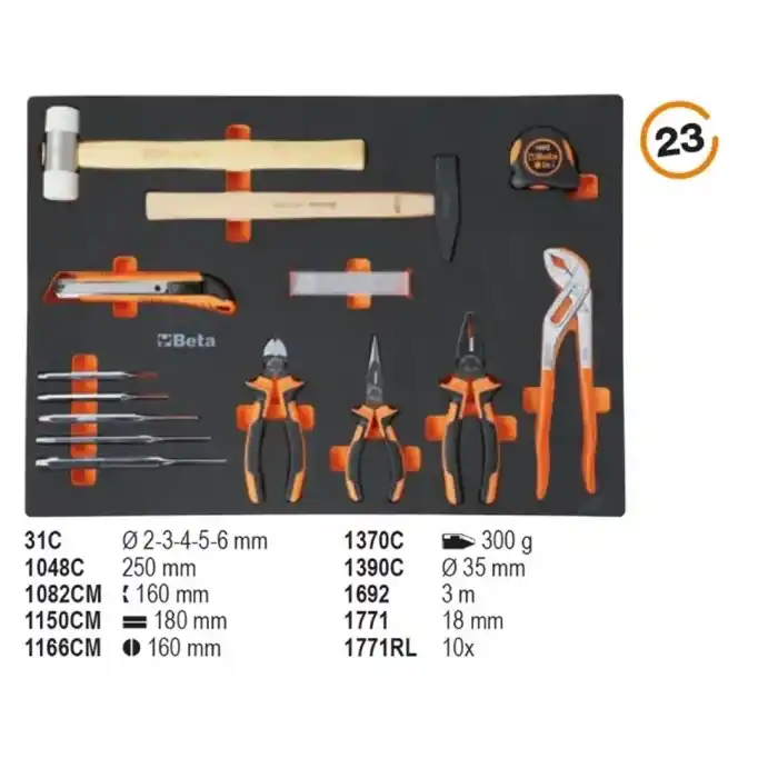 Beta BW C04BOX-A VU Dolu Takım Arabası 196 Parça