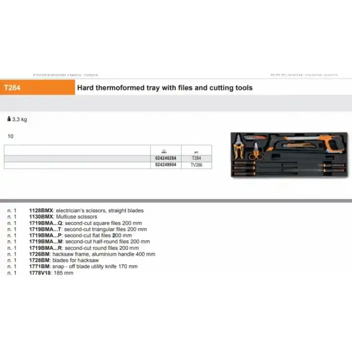 Beta T284 Avandanlık Takımı 10`lu