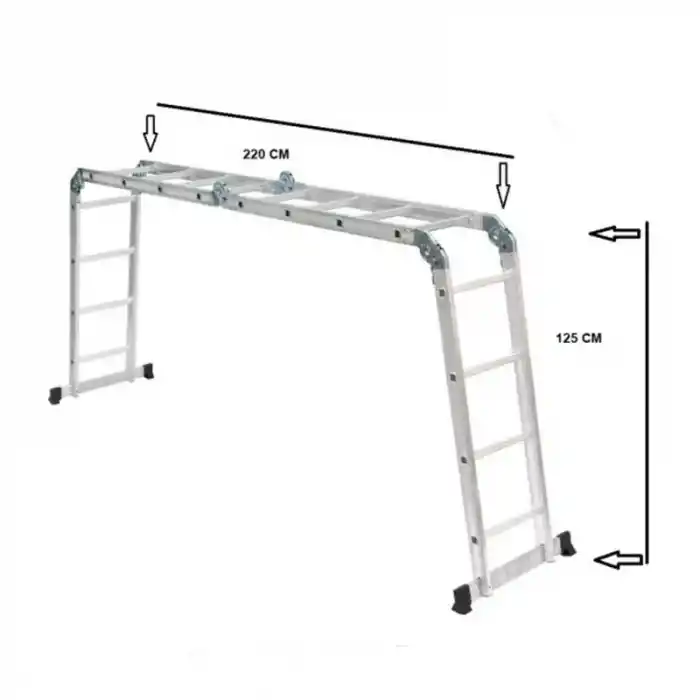 Beykon BY-104 Katlanır Çok Amaçlı Akrobat Merdiven 4.75 Mt