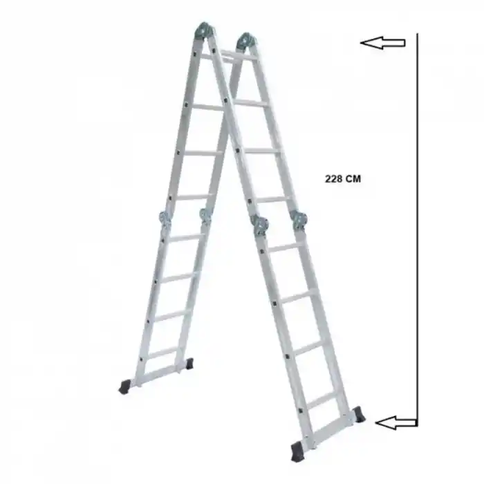 Beykon BY-104 Katlanır Çok Amaçlı Akrobat Merdiven 4.75 Mt