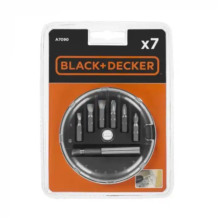 Black&Decker A7090 7 Parça Vidalama Uç Seti