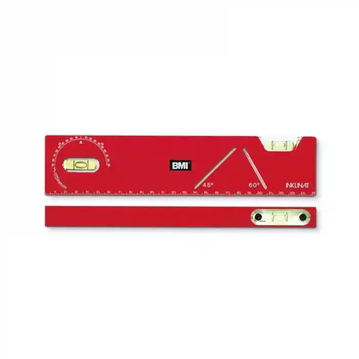 BMI 682 Inklinat Plastik Cep Tipi Dereceli Su Terazisi 255 mm