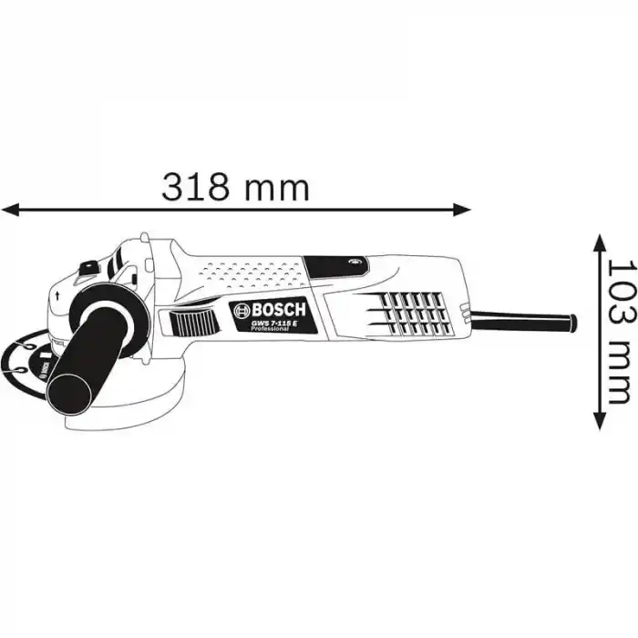 Bosch GWS 7-115 Avuç Taşlama 115mm