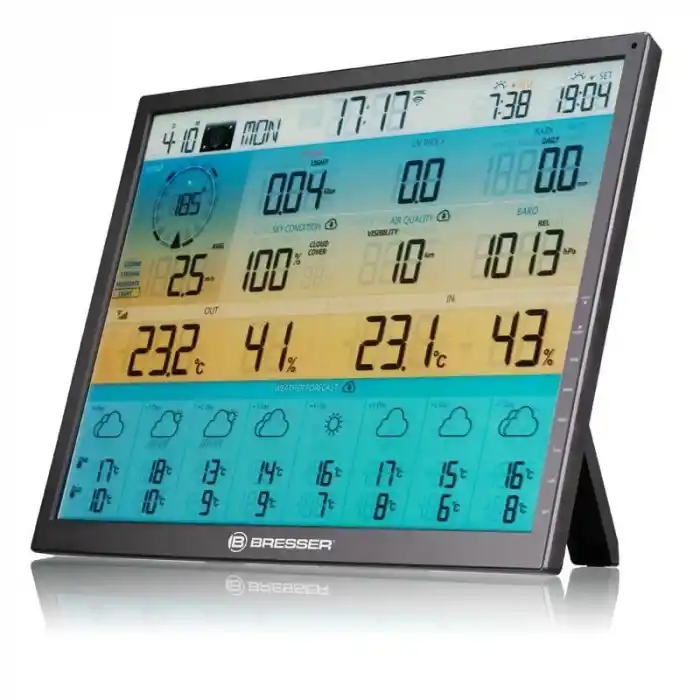 Bresser 7si 1 Arada 8 Günlük 4CAST Wi-Fi Hava Durumu Merkezi