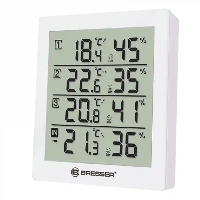 Bresser Temeo Hygro Quadro White Meteorloji İstasyonu