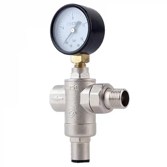 Case PM 0615 1/2 Rakorlu ve Manometreli Su Basınç Düşürücü