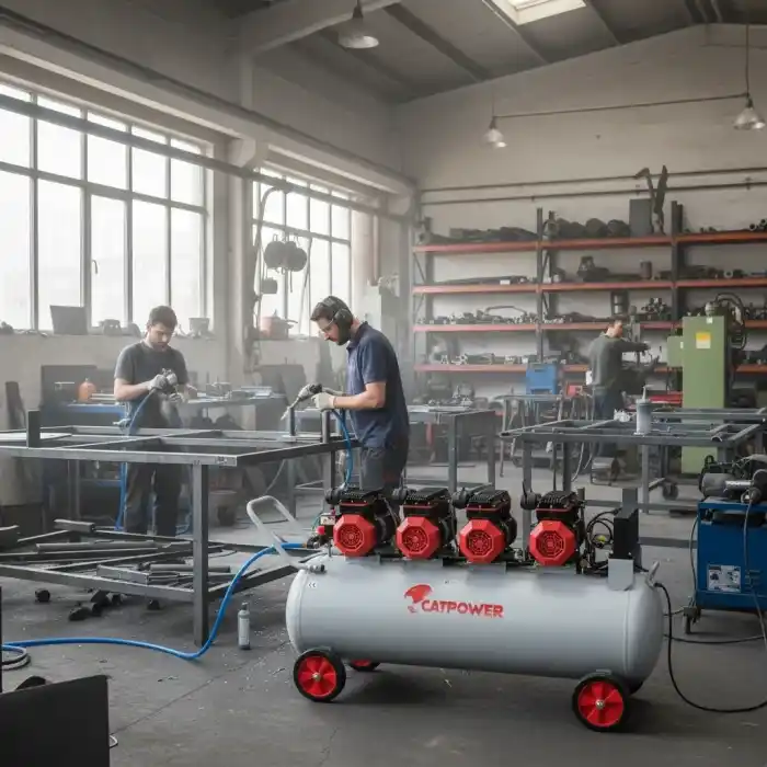 Catpower 1202 6 Hp 200 Lt Sessiz Yağsız Hava Kompresörü