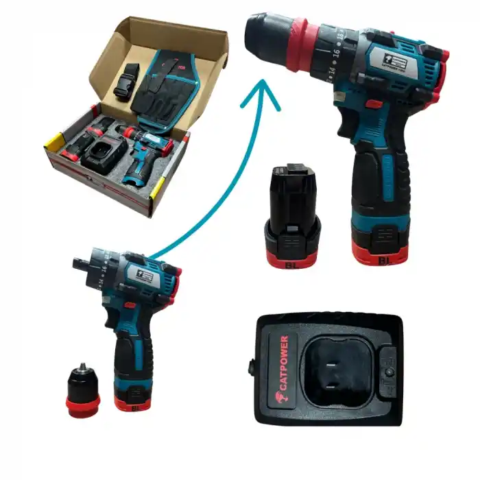 Catpower 1360 Çift Akülü Matkap Vidalama