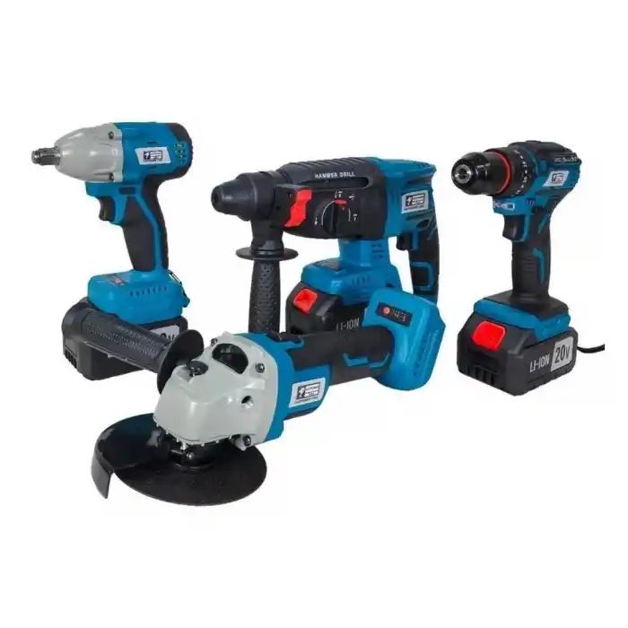 Catpower 1380 Akülü 4’lü Kırıcı Delici+Avuç Taşlama+Vidalama+Somun Sıkma Seti