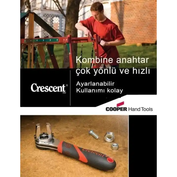 Crescent FR28SEU Ayarlanabilir Lokma Soket Anahtarı Cırcır 200mm