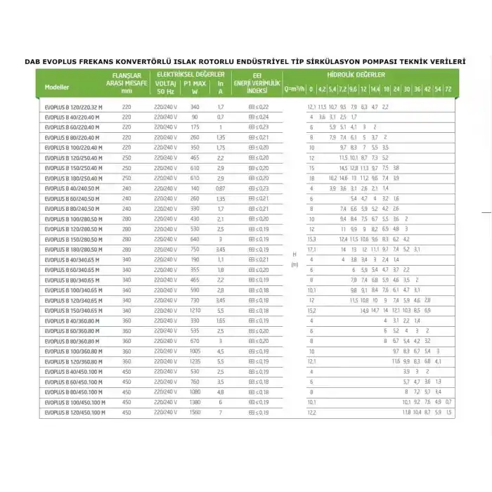 Dab Evoplus B 100/220.40 M Sirkülasyon Pompası