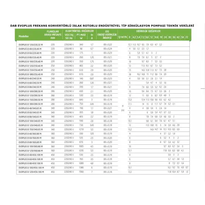 Dab Evoplus B 100/280.50 M Sirkülasyon Pompası