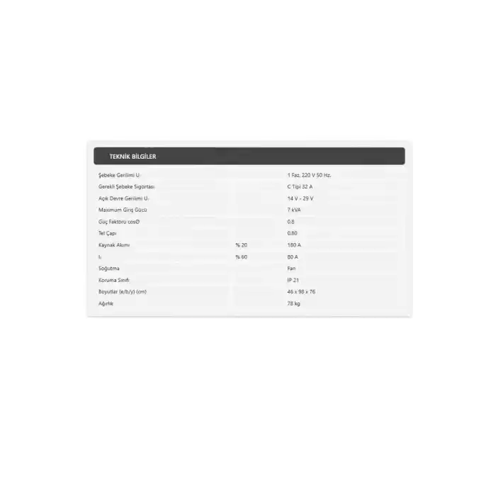 Demiriz MIG 200 M - MIG/MAG Monofaze Kademeli Gazaltı Kaynak Makinası