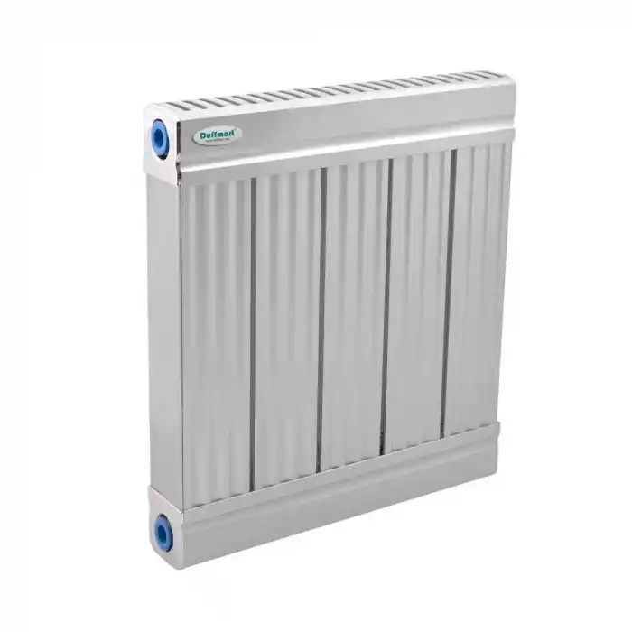 Duffmart Premio 90x134 cm Parlak Gri Alüminyum Radyatör