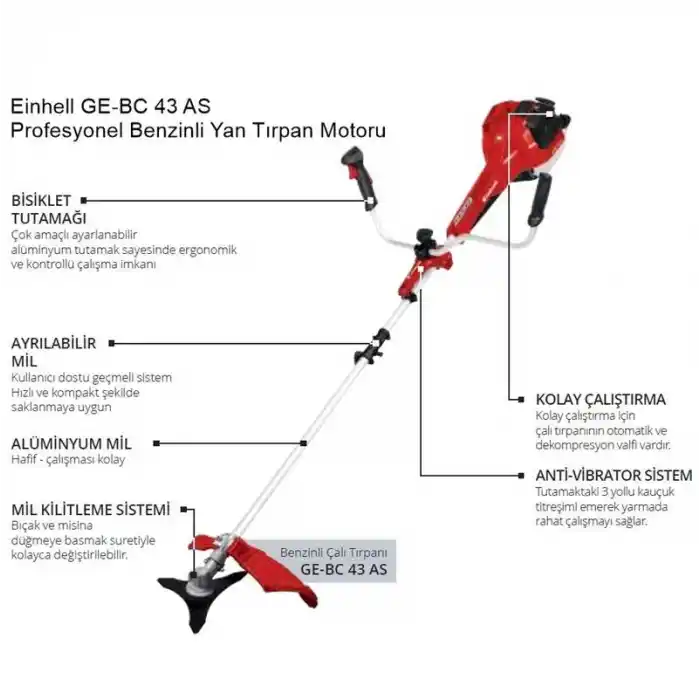 Einhell GE-BC 43 AS Benzinli Tırpan Motoru