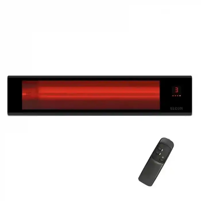 Elcon Glass IR-2000 Quartz Camlı Duvar Tipi Infrared Isıtıcı 2000W