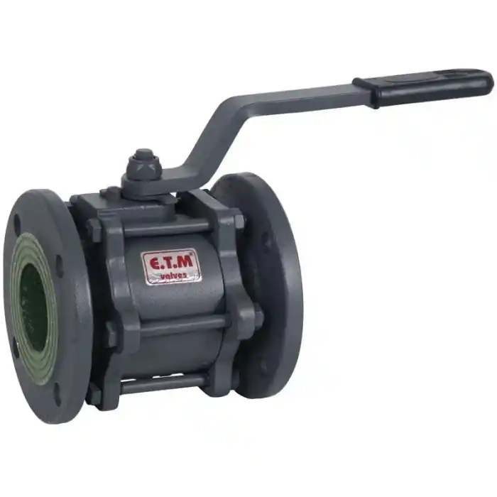 ETM DN50 PN 6 Flanşlı Tam Geçişli Küresel Vana 2