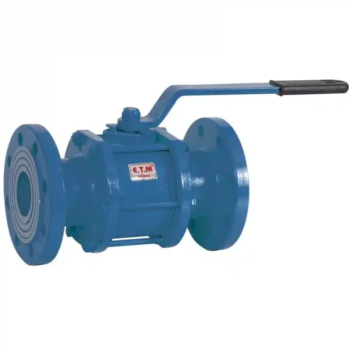 ETM DN65 PN16-25 Flanşlı Tam Geçişli Uzun Tip Küresel Vana 2 1/2
