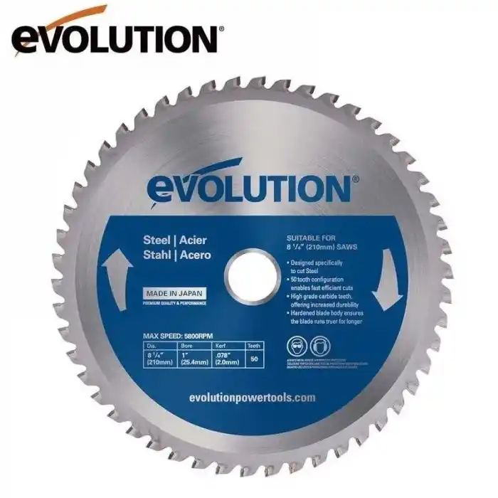 Evolution M210TCT-50MS Yumuşak Çelik Daire Testere Bıçağı 210mm