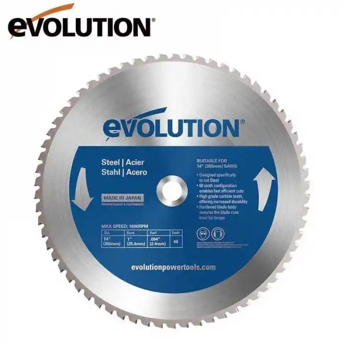 Evolution M355TCT-66CS Yumuşak Çelik Daire Testere Bıçağı 355mm