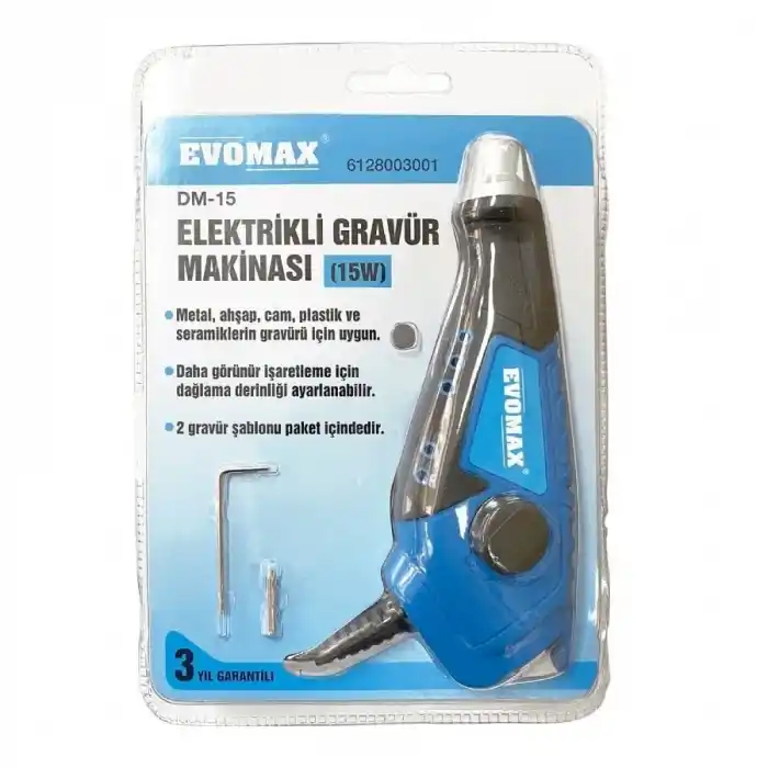 Evomax DM-15 Elektrikli Gravür Makinesi