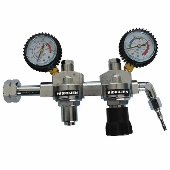 Evren 030 0-10 Bar W21,80x1/14 Sol Dış Çift Kademeli Hidrojen Basınç Düşürücü