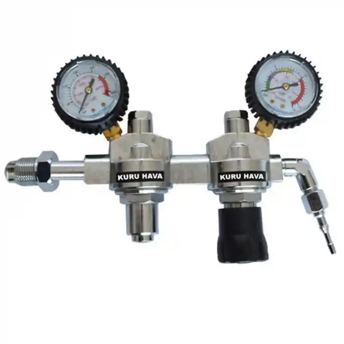 Evren 032 0-10 Bar G5/8 Dış Çift Kademeli Kuru Hava Basınç Düşürücü