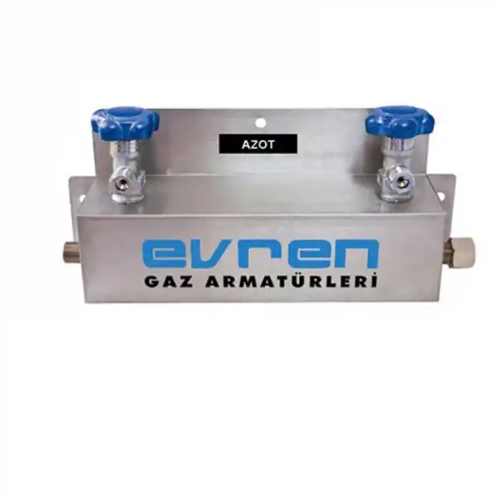 Evren 521 300 Bar G3/4 - 2’li Tüp Bağlantısı için Azot Manifold Sistemi