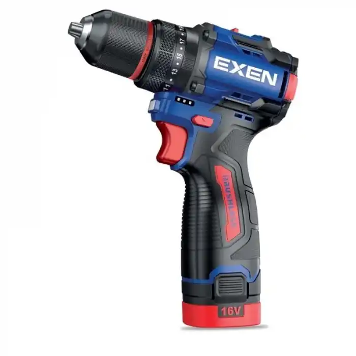 Exen EN 160 DS Akülü Darbeli Şarjlı Matkap 60 Nm 2.0 Ah