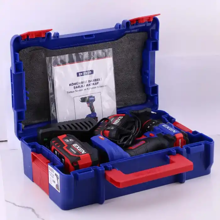 Exen EN 274 DS Akülü Darbeli Şarjlı Matkap 70 Nm 4.0 Ah