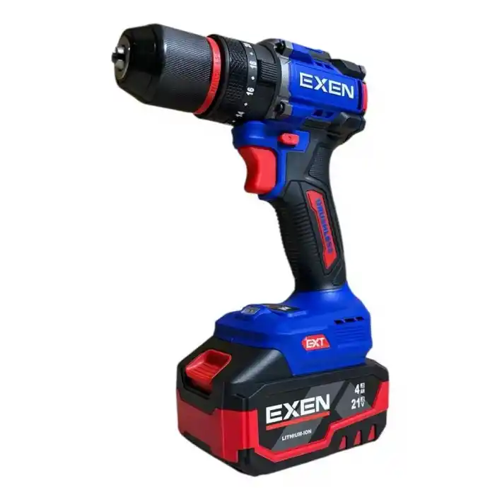 Exen EN 304 Akülü Darbeli Matkap, Somun Sökme, Avuç Taşlama Seti