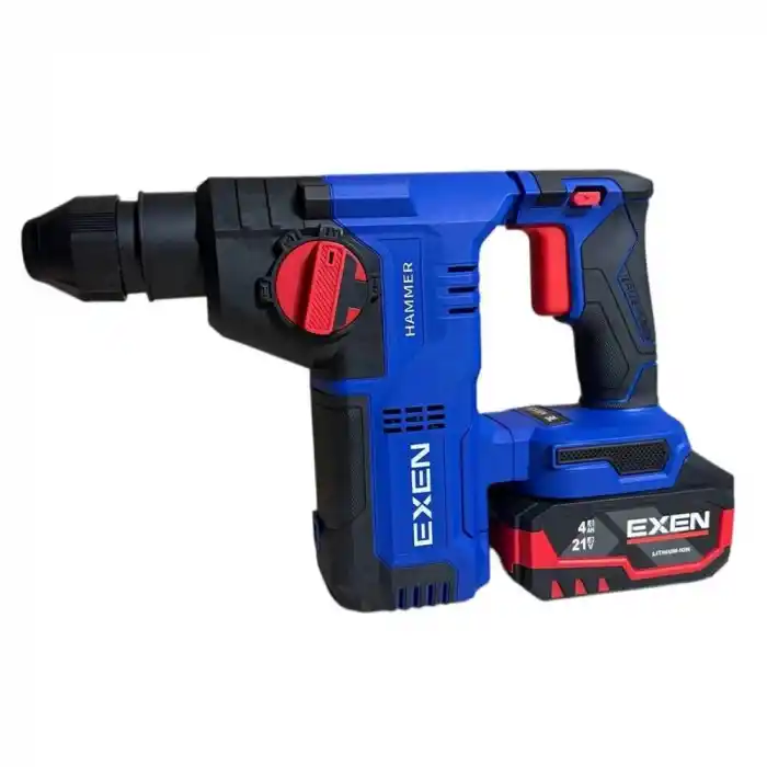 Exen EN 404 Akülü Darbeli Matkap, Somun Sökme, Avuç Taşlama, Kırıcı Delici Seti