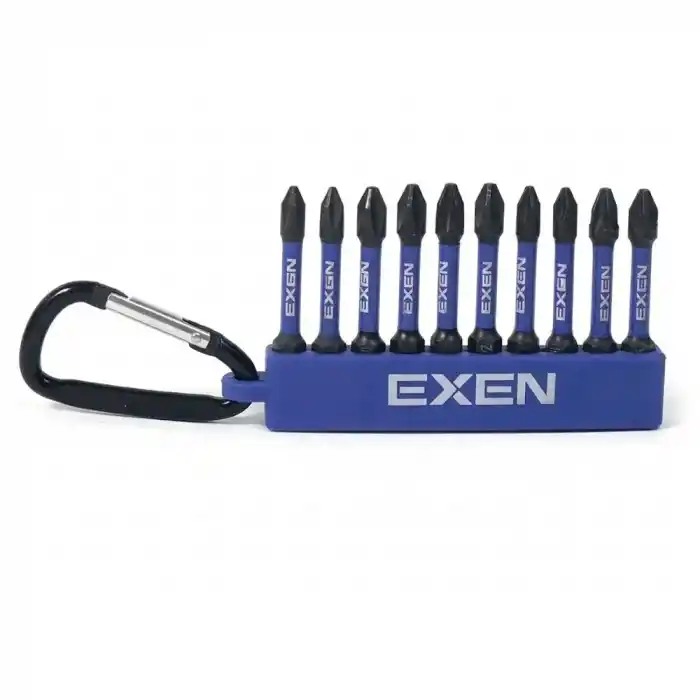 Exen EX 8090 50mm Clips Bits 10 Parça Uç Seti