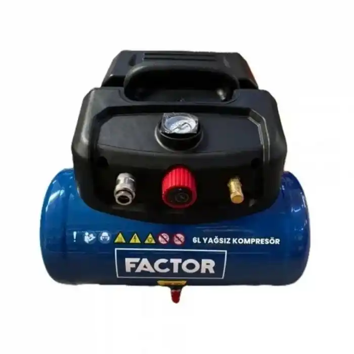 Factor 6 Çanta Tipi 6 Lt Yağsız Hava Kompresörü