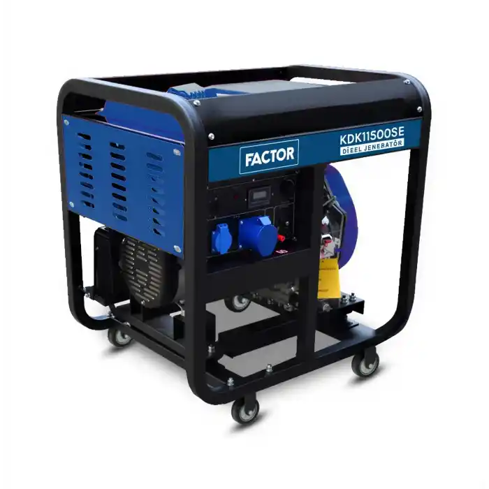 Factor KDK11500SE Marşlı Dizel Monofaze Jeneratör 11 kVa